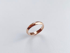 Medium Ridge Ring : Rose Gold