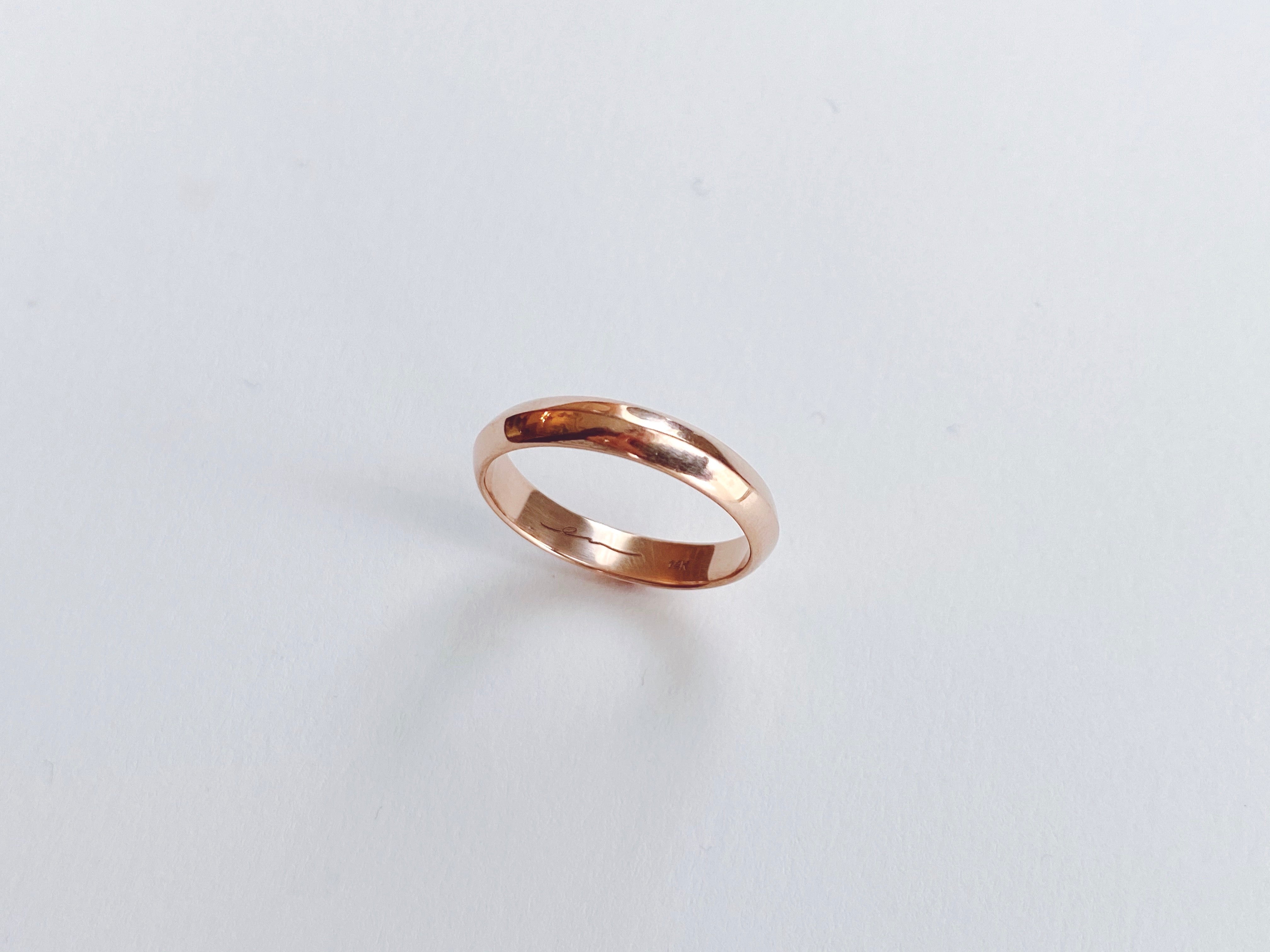Ridge Rings Female Medium Ridge Ring : Rose Gold – EN Jewelry Studio