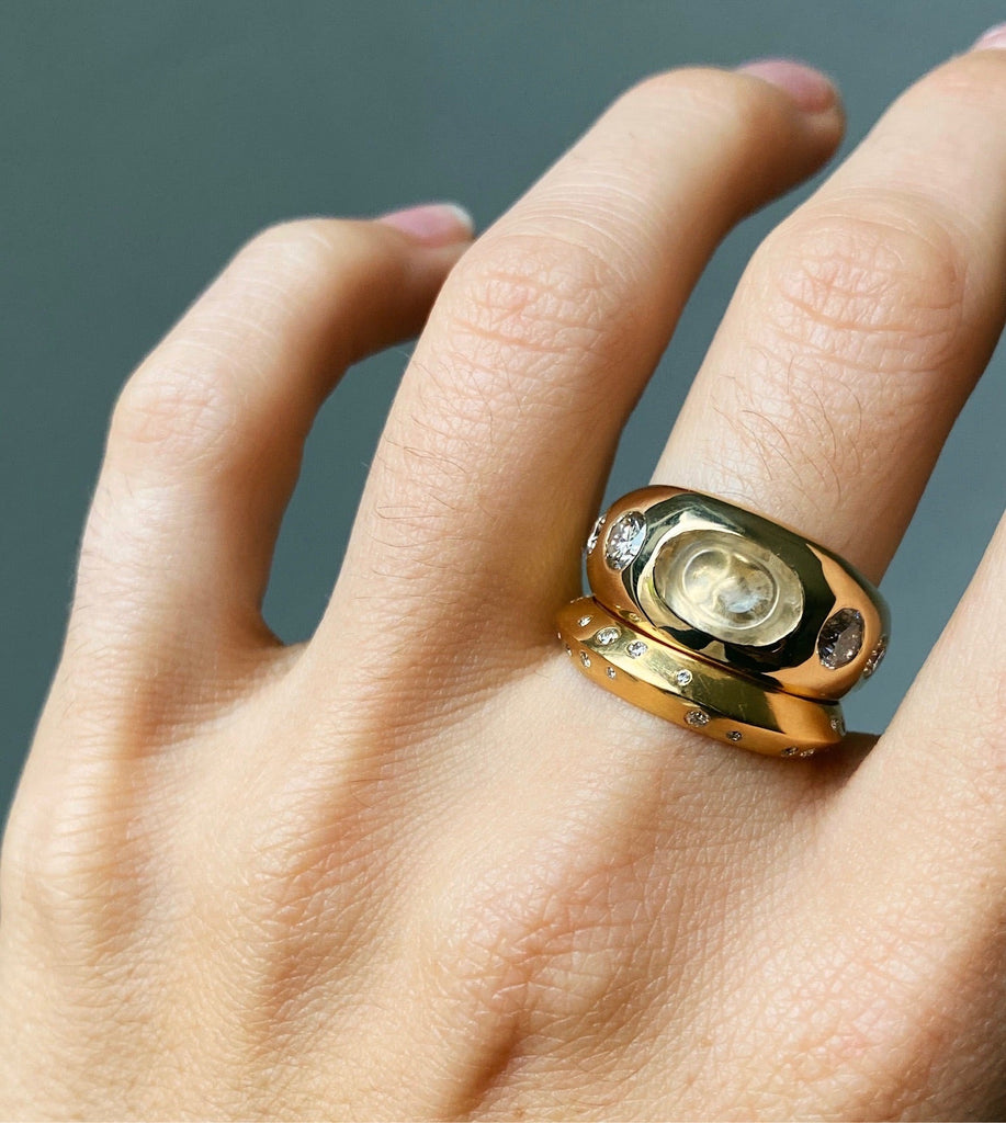 Temple Ring - with Monument diamonds
