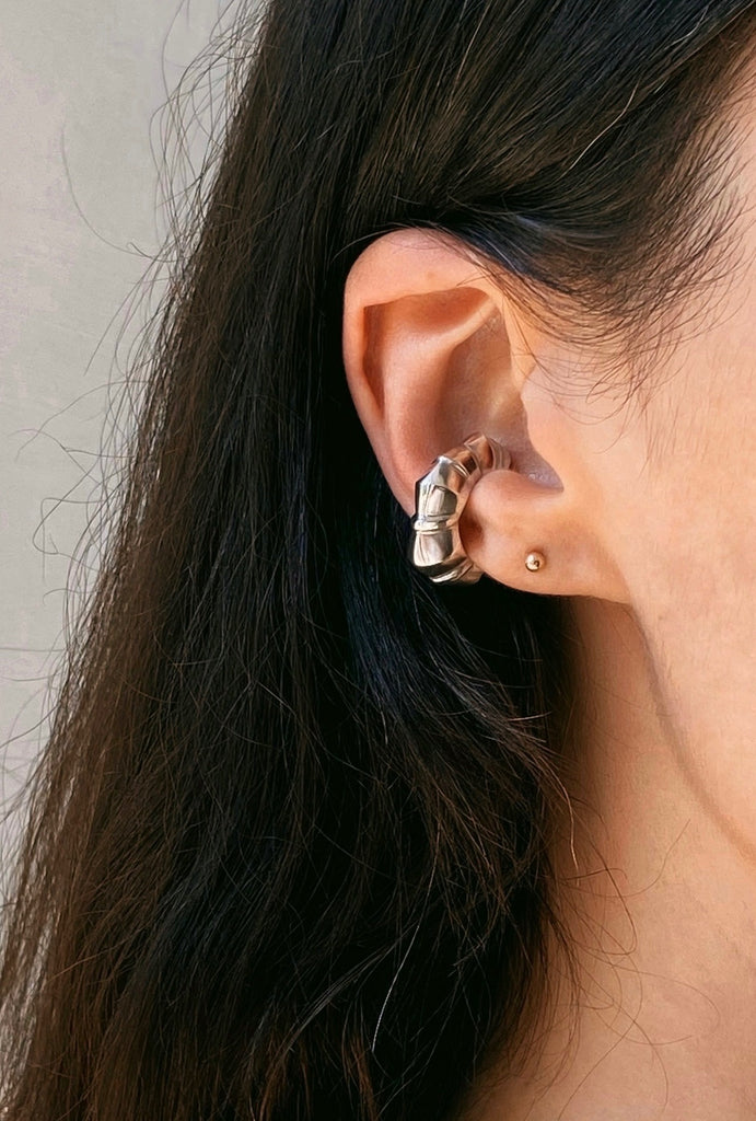 Mountain Ear Cuff - Silver