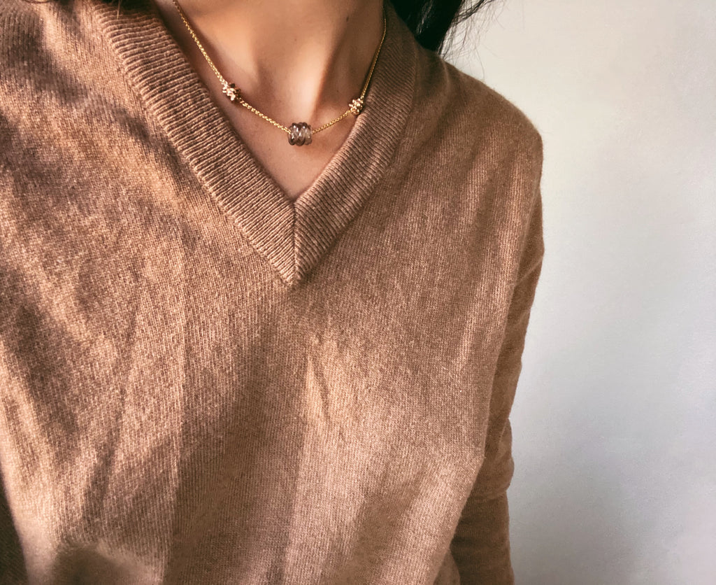 Smokey Trio Necklace